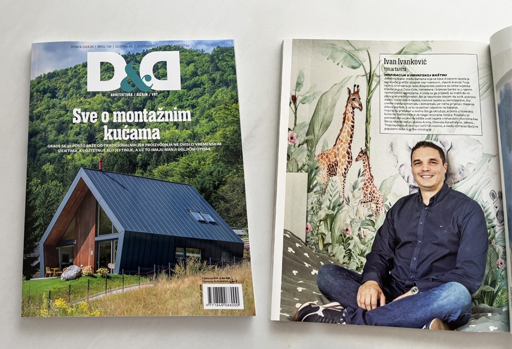 Ponosni smo! Naše tapete među najljepšima – objavljeni smo u prestižnom časopisu D&D Ponosni smo! Naše tapete među najljepšima – objavljeni smo u prestižnom časopisu D&D